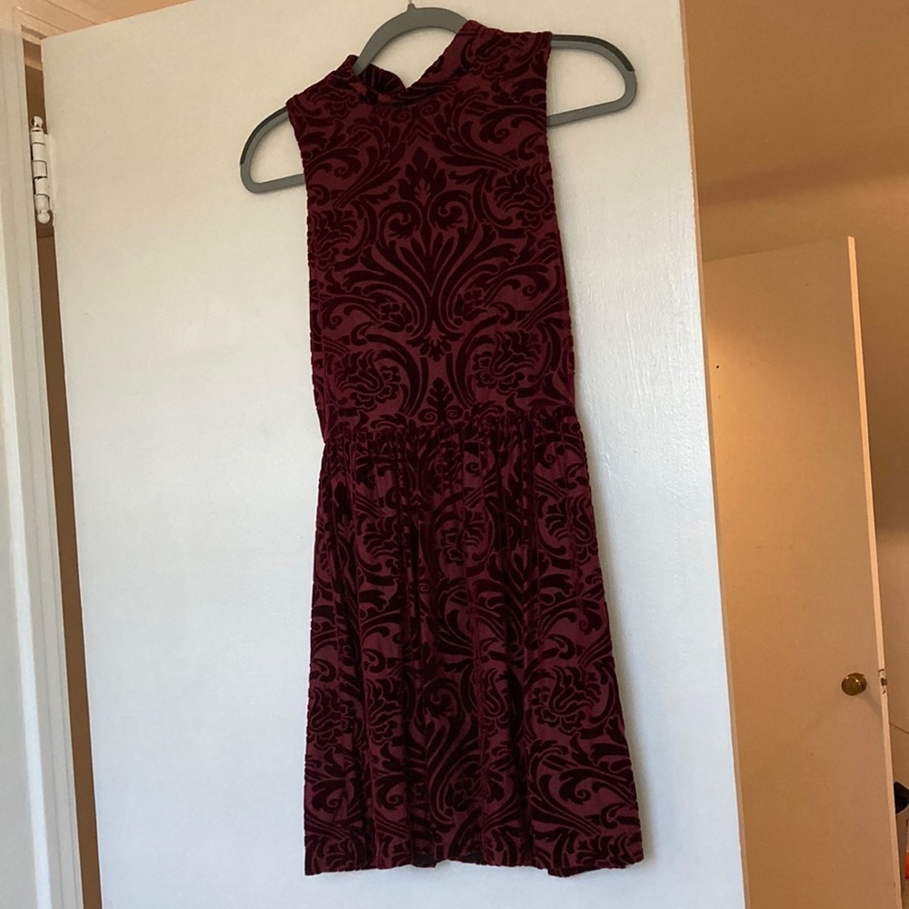 Velvet mini dress